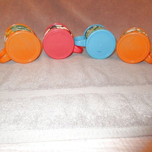Vtg Disney Mugs Tigger Buzz Lightyear Mickey 3D Plastic Cups Kid Friendly 4X Lot - Picture 8 of 12